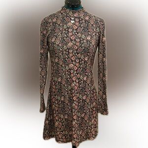 Vintage 70s printed dress